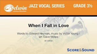 When I Fall in Love, arr. Dave Wolpe – Score & Sound