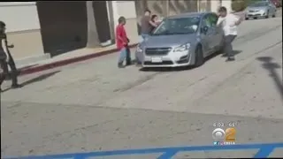 Man Caught On Camera Trying To Run Over Good Samaritans Trying To Help Woman He Allegedly Is Attacki
