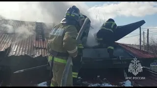 Пожар в торговой лавке в селе Игнатьево
