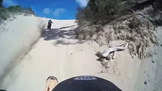 KX450 Vs CRF250 - Banshee Hill climb - Umpqua Dunes Oregon