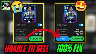 How To Fix UNABLE TO SELL Players in FC Mobile | Mr. Believer