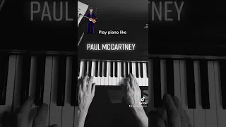 Play piano like Paul McCartney