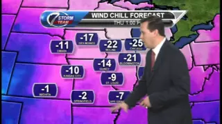 Dangerously cold wind chill values later tonight