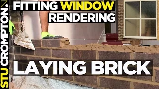 Fitting a window, laying brick and rendering part1