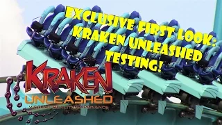 Exclusive First Look: Kraken Unleashed VR Roller Coaster Testing 4.24.17!