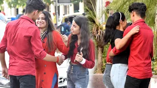 Getting Girls 👧 Close By Hand ✋ Shaking Prank On Cute 🥰 Girls | Epic Reaction 😱 | Harshit PrankTv