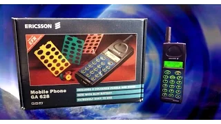 Vintage Mobile Phone Review: Ericsson GA 628 - Boxed, Complete! (still calls!)