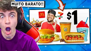 SUETAM REAGE 24 HORAS COMENDO SOMENTE COMIDAS DE 1$