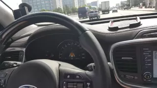 Работа Smart Cruise Control на Sorento Prime