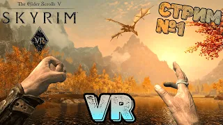 Стрим Skyrim VR | Прохождение № 1 | Начало