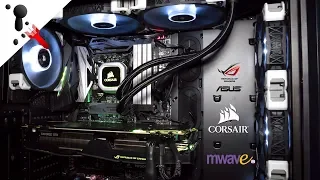 Building in the Corsair 500D case with ASUS, Corsair and MWAVE