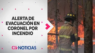 Se mantiene alerta de evacuación en Coronel por incendio: Van más de 6 mil hectáreas quemadas