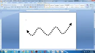How to make curved line in Word - Microsoft Word Tutorial