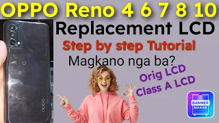 oppo reno 4 6 7 8 10 Replacement LCD Magkano nga ba? Step by step Tutorial