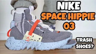 NIKE SPACE HIPPIE 03 REVIEW & ON FEET + SIZING & RESELL - THESE ARE TRASH
