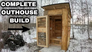 Complete Outhouse Build at the Off the Grid Homestead