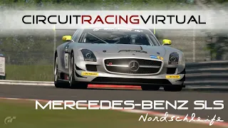 Mercedes-Benz SLS AMG GT3 on Nordschleife | splitscreen & live map | Gran Turismo Sport