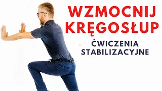 Ćwiczenia na BÓL KRĘGOSŁUPA / ból pleców - STABILIZACJA I WZMACNIANIE - dr n. med. Marcin Wytrążek