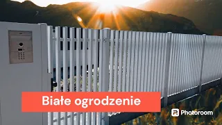 Białe ogrodzenie