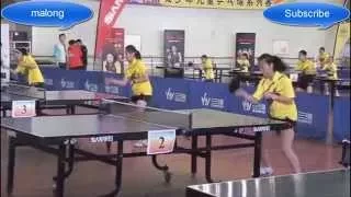 Exercise table tennis - just only in china!