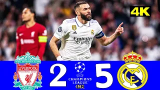 ريال مدريد يقلب الطاولة على ليفربول في جحيم الانفيلد💪🔥 2-5 جن جنون حفيظ دراجي 4K