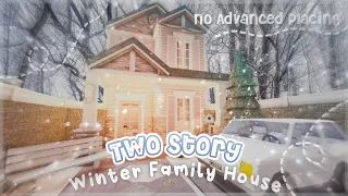 No Advanced Placing Winter Two Story Family House - Speedbuild and Tour - iTapixca Builds