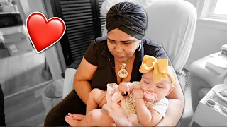 OUR BABY MEETS HER GRANDMA FOR THE FIRST TIME *EMOTIONAL* 🥺