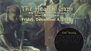 PSW 2355 The Health Gap | Michael Marmot