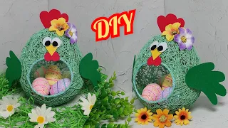 Easter crafts made of simple materials. Easter decoration ideas.DIY Crafts