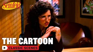 Elaine Tries To Understand A Cartoon | The Cartoon | Seinfeld