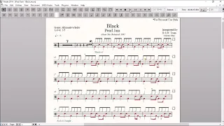 Drum Score World (Sample) - Pearl Jam - Black