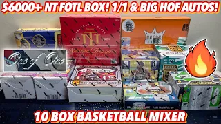 $6,000+ NT FOTL BOX! 1/1!🔥 | 10 Box Basketball Mixer - 20/21 National Treasures FOTL & Select FOTL