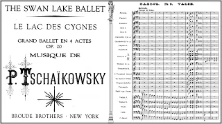 Tchaikovsky - The Swan Lake, (Ballet) Act 1, no. 2 (Valse) | Orchestra Score