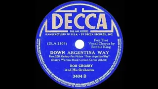 9-3-1940 Down Argentina Way, Bonnie King