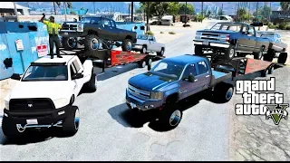 GTA 5 Real Life Mod #114 Hauling Trucks For Our New Transportation Company In Blaine County