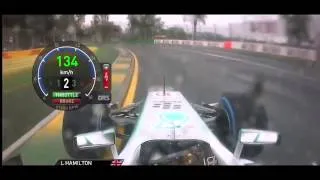 Formula 1 2013 Australia Hamilton Onboard Lap Wet [HD]