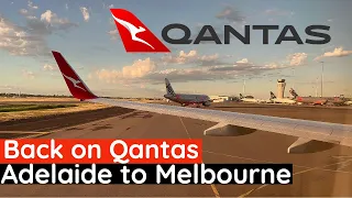 Qantas Adelaide to Melbourne Economy Class Flight Review | Qantas B737 Economy Class Flight Review