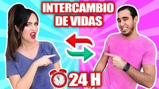 😱 INTERCAMBIO DE VIDAS por 24 HORAS 🔥 Cambio de Cuerpo con Producción! HaroldArtist SandraCiresArt