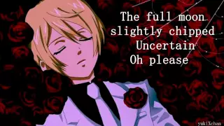 ♦Alois Trancy character song♦ lyrics- The full moon slightly chipped