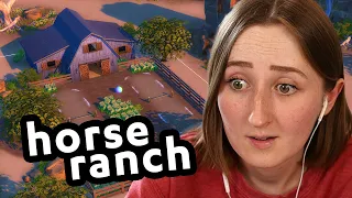 i built an ENORMOUS horse ranch for my sims