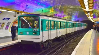 Cab ride of Metro line 10 of Paris (Austerlitz / Boulogne)