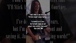 The Song Dave Grohl Wrote About Courtney Love... #shorts