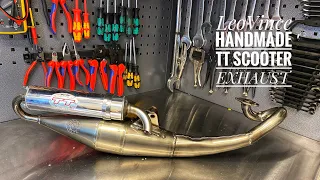 Leo Vince Handmade TT Scooter sports Exhaust 4079 Unboxing