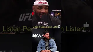 Yoel Romero Calls about America in Post Fight Speech! 😯 #shorts