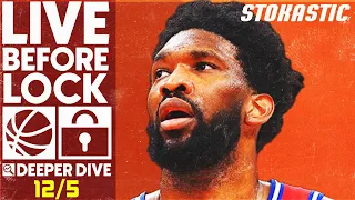 NBA DFS Deeper Dive & Live Before Lock (Monday 12/5/22) | DraftKings & FanDuel NBA Lineups