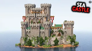 I Built a SEA CASTLE in Minecraft