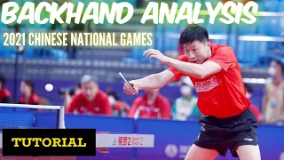 3 advantages of Ma Long's Backhand technique in the Chinese National Championship 2021 | Tutorial