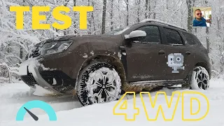 Duster 4X4 Snow Test! Pe zapada 2WD 4WD AUTO 4WD LOCK MOD❄🚨🚨🚨