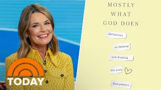 Savannah Guthrie reveals new faith book ‘Mostly What God Does’