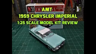 AMT 1959 Chrysler Imperial 1/25 Scale Model Kit Build Review AMT1136